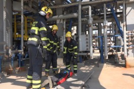 FHN Neft Emalı Zavodunda yanğın-taktiki təlim keçirib  - VİDEO 