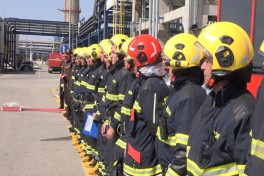 FHN Neft Emalı Zavodunda yanğın-taktiki təlim keçirib  - VİDEO 