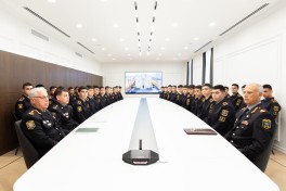 Vilayət Eyvazov xaricdə Polis Akademiyalarına ezam olunan kursantları qəbul edib