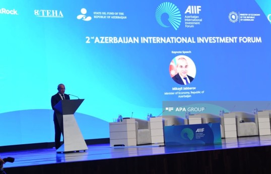 Bakıda İkinci Azərbaycan Beynəlxalq İnvestisiya Forumu başlayıb
