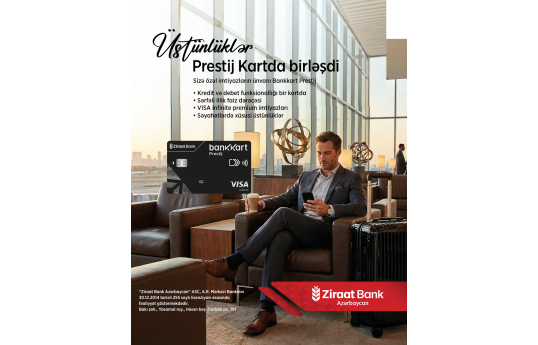 Ziraat Bank Azərbaycan yeni Visa Infinite premium kartını istifadəyə verib