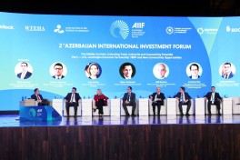 İkinci Azərbaycan Beynəlxalq İnvestisiya Forumunda Orta Dəhliz müzakirə olunub