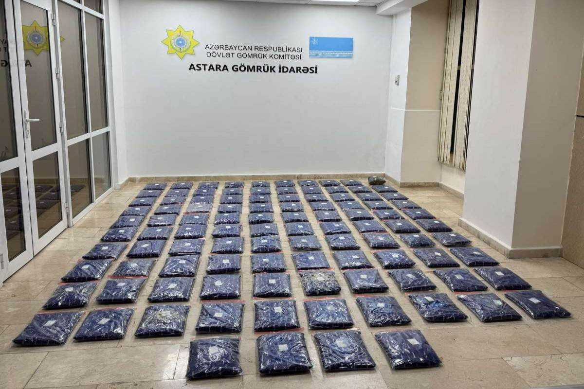 İrandan Rusiyaya şaftalı aparan yük maşınında 52 kq marixuana aşkarlanıb - <span class="red_color">VİDEO