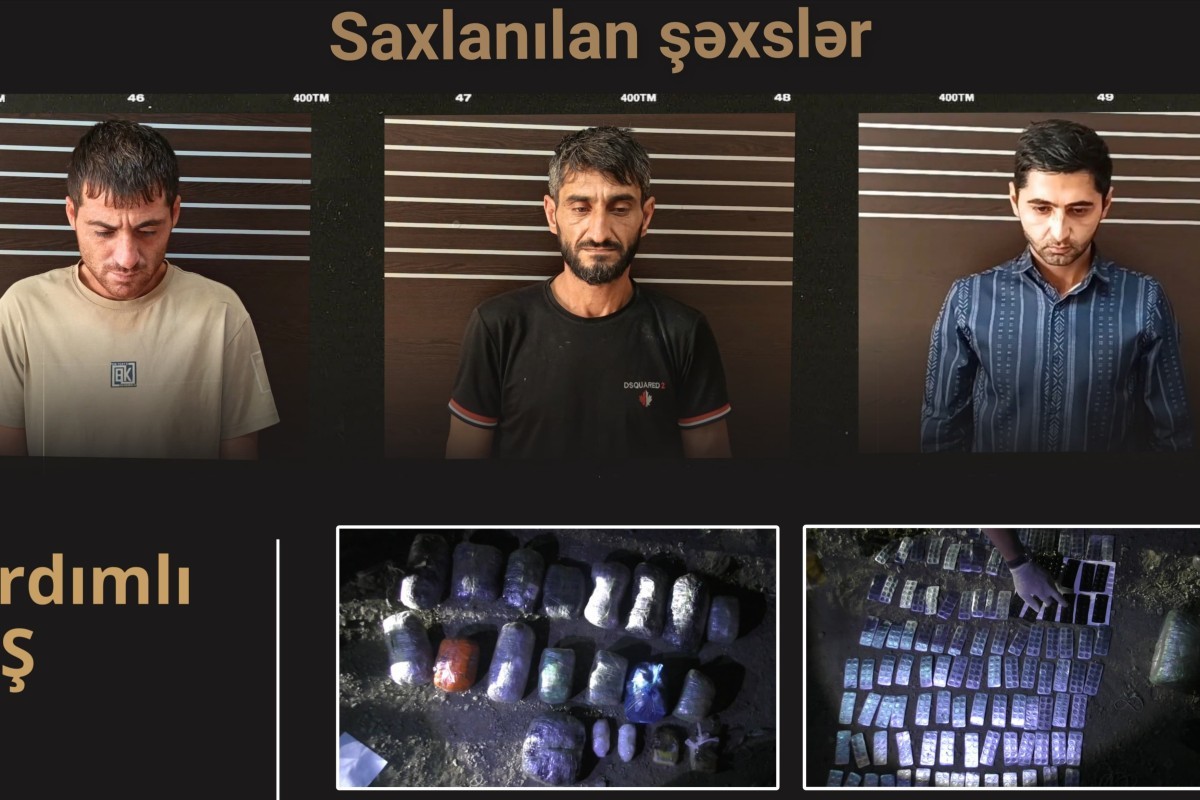 Yardımlıda 16 kq narkotik vasitə aşkarlanıb, üç nəfər həbs edilib