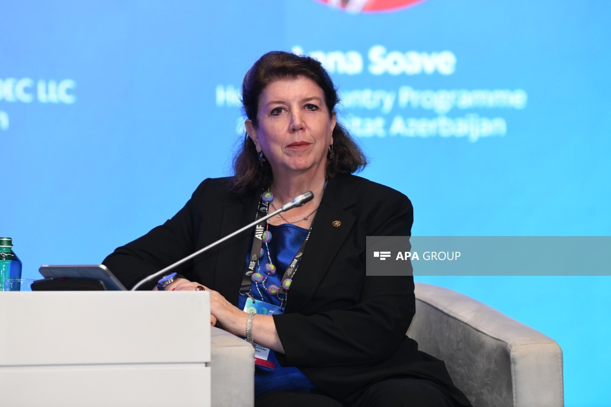 UN-Habitat-ın Azərbaycandakı Ölkə Proqramının rəhbəri Anna Soave