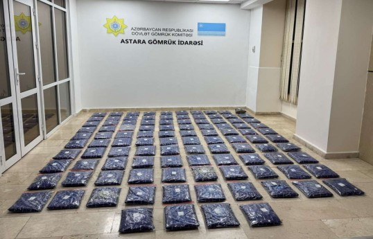 İrandan Rusiyaya şaftalı aparan yük maşınında 52 kq marixuana aşkarlanıb - VİDEO 