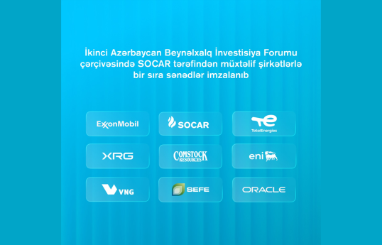 II Azərbaycan Beynəlxalq İnvestisiya Forumu çərçivəsində SOCAR müxtəlif şirkətlərlə sənədlər imzalayıb