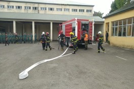 FHN DSX-nın Lənkərandakı hərbi hissəsində təlim keçirib