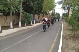 FHN DSX-nın Lənkərandakı hərbi hissəsində təlim keçirib