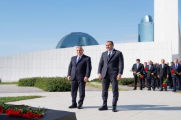 Əli Nağıyev və  Orxan Sultanov Bakı şəhərindəki Zəfər parkını ziyarət ediblər - FOTO 