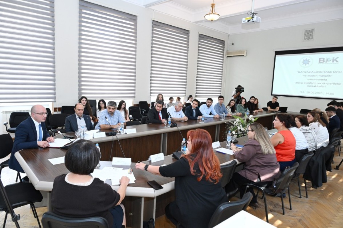 “Qafqaz Albaniyası: tarixi və mədəni varislik” mövzusunda dəyirmi masa keçirilib