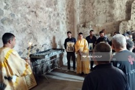 Alban-Udi dini icmasının nümayəndələri Xudavəng monastır kompleksini ziyarət ediblər - FOTO  - YENİLƏNİB 