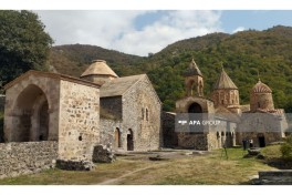 Alban-Udi dini icmasının nümayəndələri Xudavəng monastır kompleksini ziyarət ediblər - FOTO  - YENİLƏNİB 