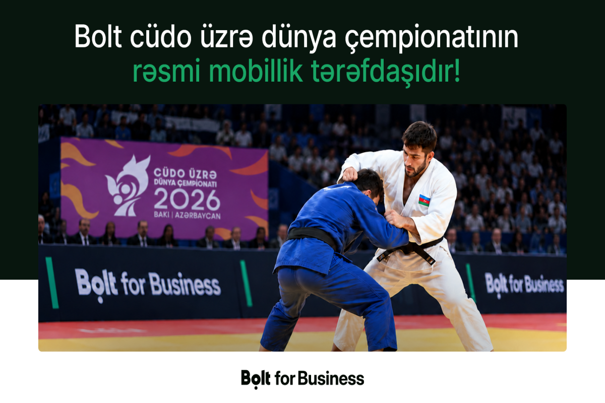 "Bolt” cüdo üzrə dünya çempionatının rəsmi mobillik tərəfdaşıdır