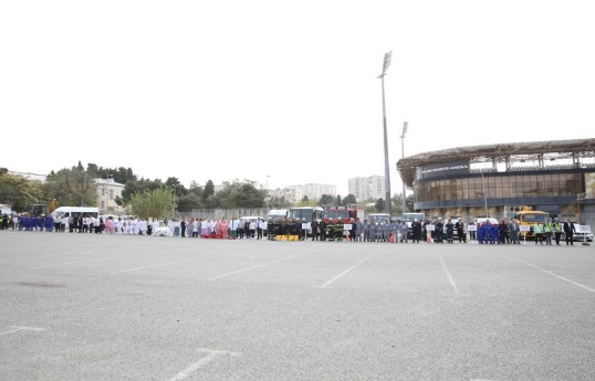 FHN-in Bakı Regional Mərkəzi mülki müdafiə məşqləri keçirib
